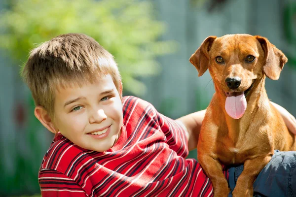 Il cane è il mio migliore amico. — Foto Stock