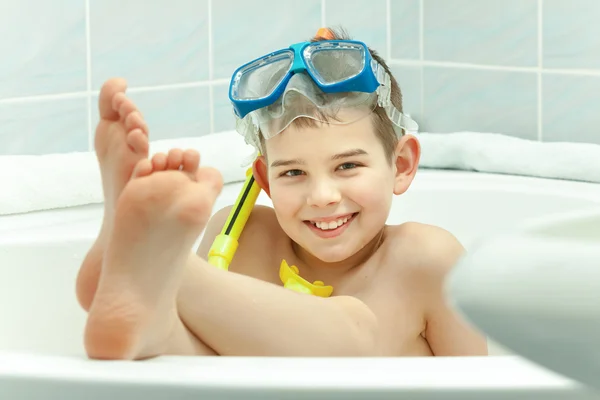 Kinder in Badewanne — Stockfoto