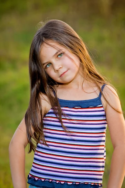 Little Girl Posing in the Camera — Stock Photo, Image