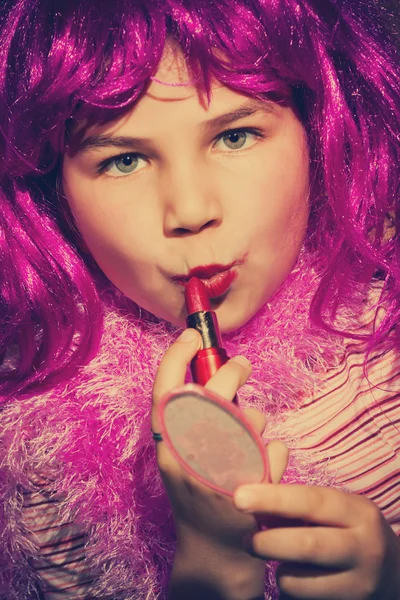 Vintage little girl — Stock Photo, Image