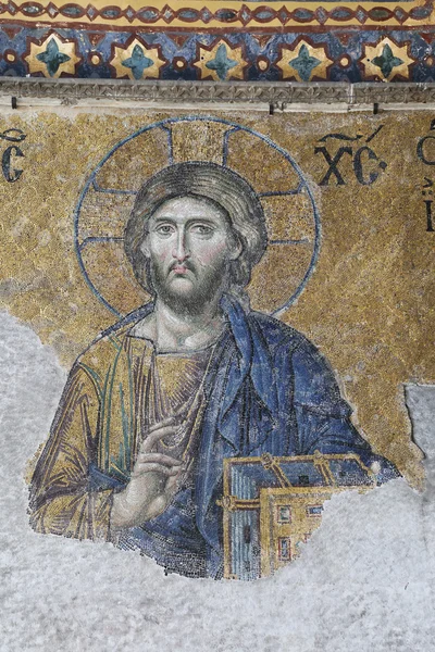 Den deesis mosaik, hagia sophia — Stockfoto