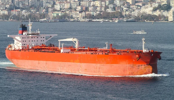 Turuncu Tanker gemisi — Stok fotoğraf