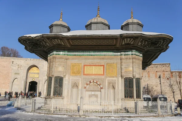 Fountain of Ahmed III in Istanbul City, Turkey — Stock Photo, Image