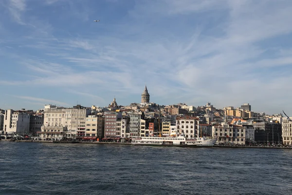 Karakoy and Galata Tower in Istanbul City — Stock Photo, Image