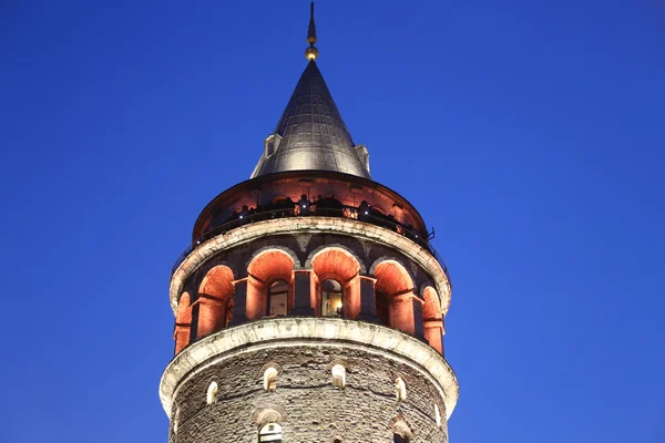 Galata Tower in Beyoglu, Istanbul City, Turkey — Stock Photo, Image