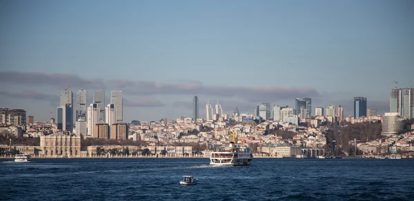 Besiktas okres v evropské straně Istanbulu City — Stock fotografie