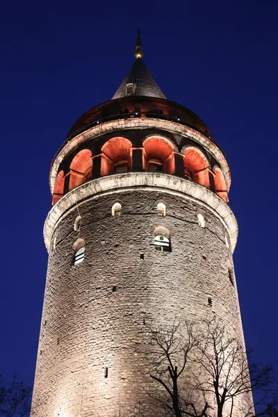 Galata Tower in Beyoglu, Istanbul City, Turkije — Stockfoto