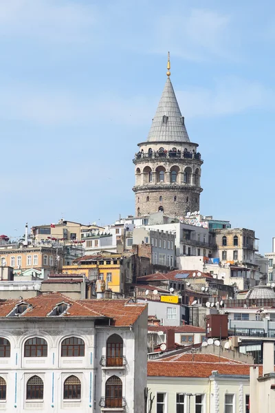Galatská věž ve městě Istanbul, Turecko — Stock fotografie
