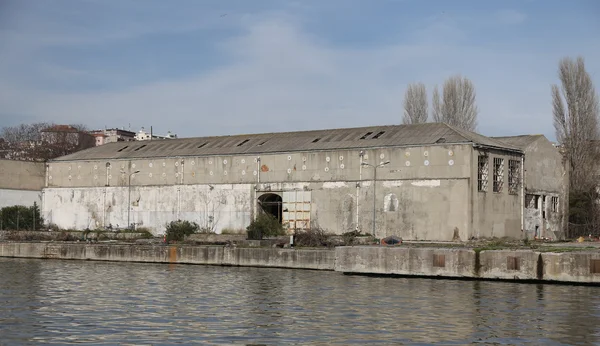 Stary i opuszczony Shipyard — Zdjęcie stockowe