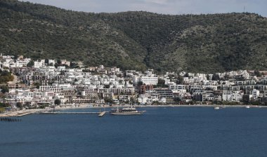 Türkiye 'nin Ege kıyısındaki Bodrum Kasabası
