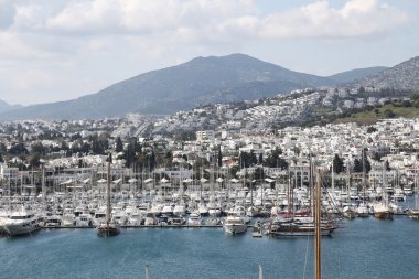 Türkiye 'nin Ege kıyısındaki Bodrum Kasabası