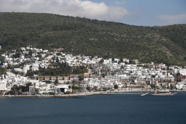 Türkiye 'nin Ege kıyısındaki Bodrum Kasabası
