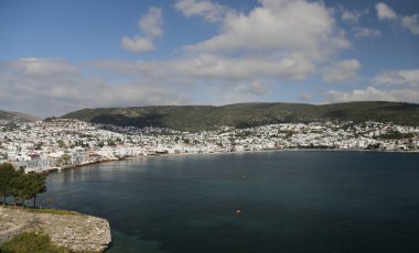Türkiye 'nin Ege kıyısındaki Bodrum Kasabası