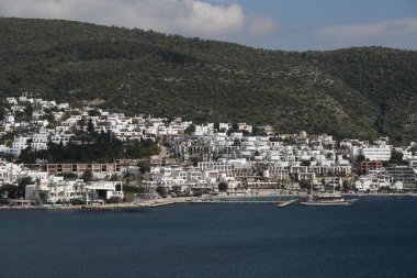 Türkiye 'nin Ege kıyısındaki Bodrum Kasabası