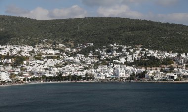Türkiye 'nin Ege kıyısındaki Bodrum Kasabası