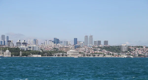 Palais Dolmabahce et Besiktas à Istanbul, Turquie — Photo