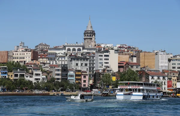 Karaköy ve Galata Kulesi Istanbul'da — Stok fotoğraf