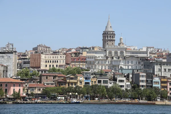 Karakoy és a Galata-torony, Isztambul, Törökország — Stock Fotó