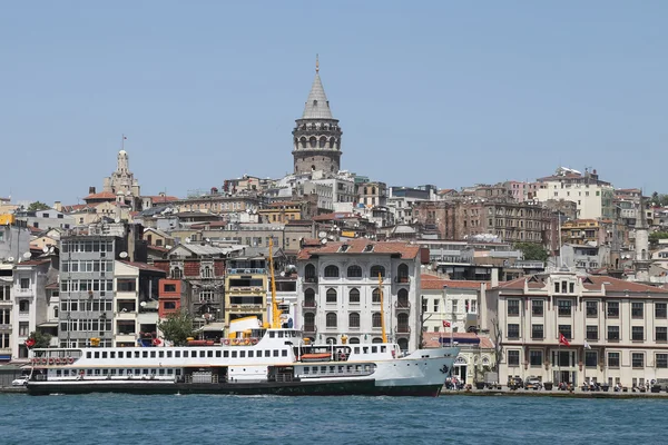 Karaköy ve Galata Kulesi, Istanbul, Türkiye — Stok fotoğraf