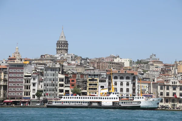 Karaköy ve Galata Kulesi, Istanbul, Türkiye — Stok fotoğraf