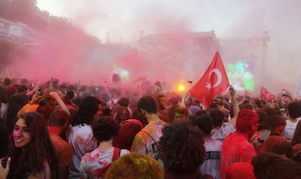 Färg upp Run i Istanbul — Stockfoto