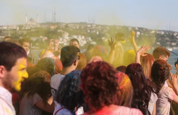 Färg upp Run i Istanbul — Stockfoto