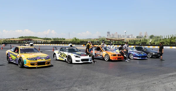 Spitze meistert türkische Drift-Serie bei Istanbul-Rennen — Stockfoto