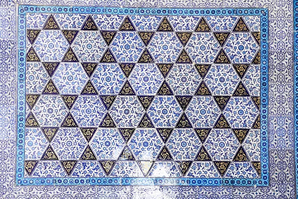 Blue Tiles in Topkapi Palace, Istanbul — Stock Photo, Image