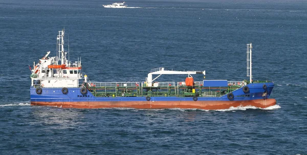 Navio-tanque azul — Fotografia de Stock