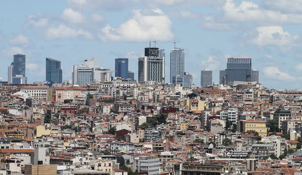 Galata e il distretto di Karakoy nella città di Istanbul — Foto Stock