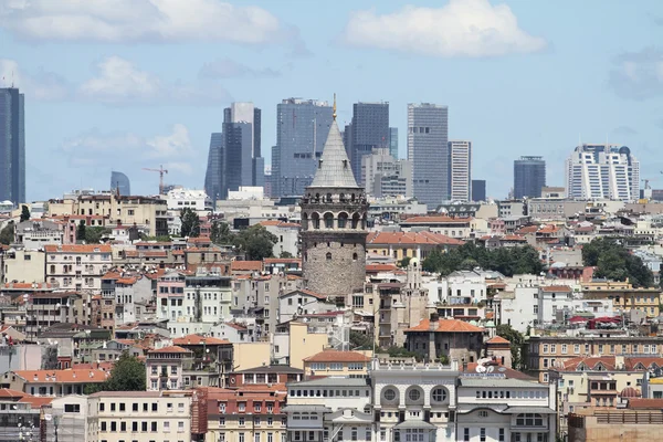 Galata a Karakoy okres v městě Istanbulu — Stock fotografie