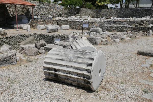 Mausoleet vid Halicarnassus i staden Bodrum — Stockfoto