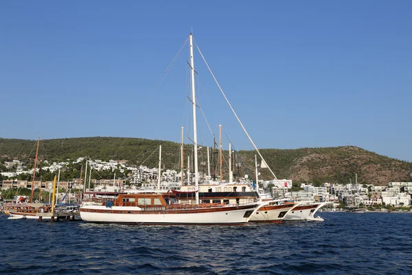 Boats in Bodrum Town — Stock Photo, Image