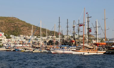 Bodrum şehir tekneler