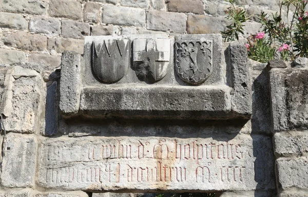 Knight symbolen in Bodrum castle — Stockfoto