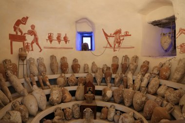 Amphoras in Bodrum Castle clipart