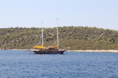 Bodrum'da yelkenli