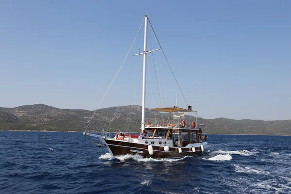 Velero en Bodrum — Foto de Stock