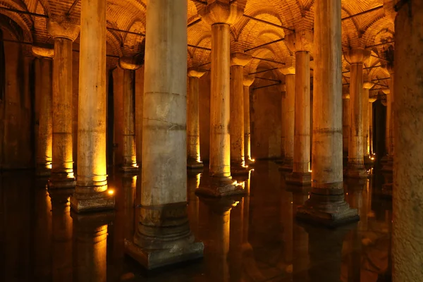 Basilica Cistern in Istanbul City Stock Image