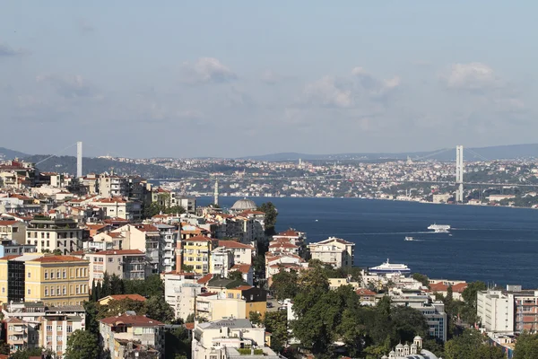 Galata y Karakoy en la ciudad de Estambul — Foto de Stock