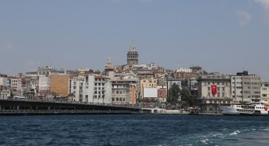 Karaköy ve Galata Köprüsü Istanbul içi