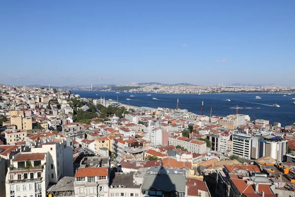 Galata y Karakoy en la ciudad de Estambul — Foto de Stock