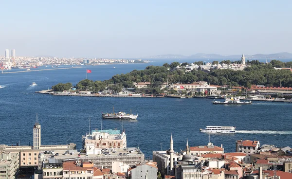 Karaköy ve Topkapı Sarayı Istanbul içi — Stok fotoğraf