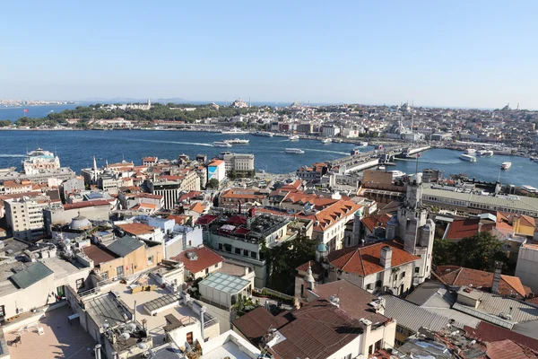 Karakoy und Eminonu Bezirk in Istanbul — Stockfoto