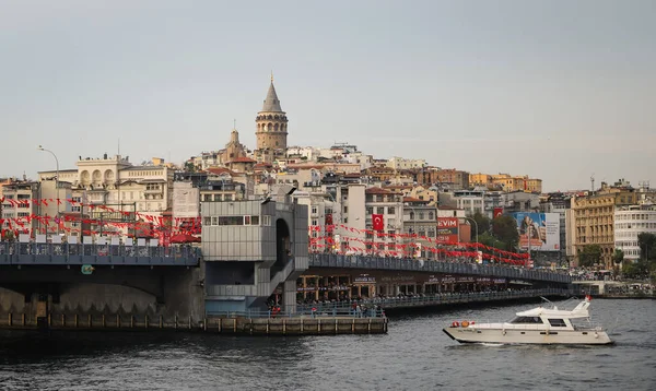 Istanbul Turquie Octobre 2020 Pont Galata Tour Galata Istanbul — Photo
