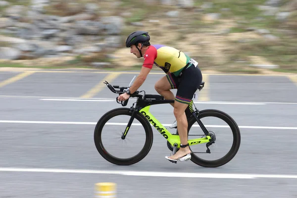 Istanbul Turkey Oktober 2020 Odefinierad Idrottare Tävlar Cykling Komponent Istanbul — Stockfoto