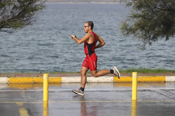 Istanbul Turquie Octobre 2020 Athlète Indéfini Compétition Dans Composante Course — Photo