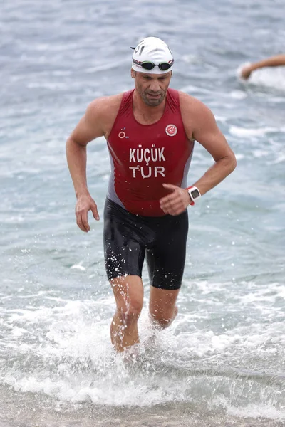 Istanbul Türkei Oktober 2020 Undefinierter Athlet Schwimmen Beim Istanbul Sprint — Stockfoto