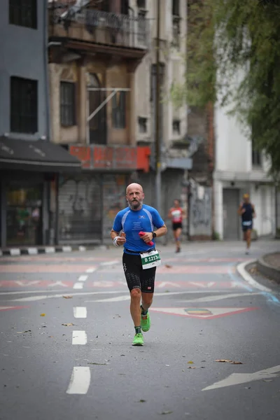 Istanbul Turquia Novembro 2020 Atletas Correndo Maratona Istambul Que Inclui — Fotografia de Stock