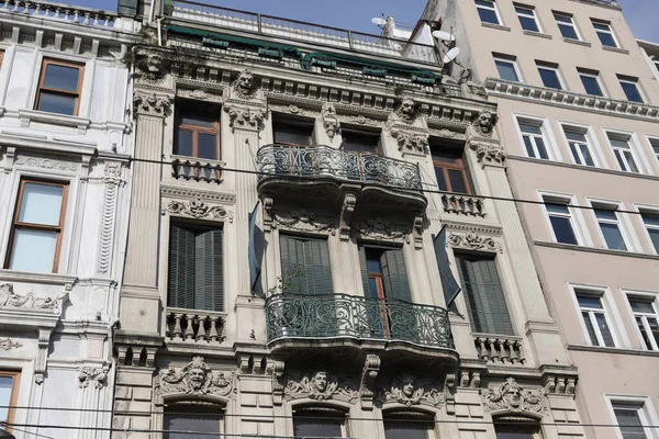 Oud Gebouw Istiklal Avenue Istanbul City Turkije — Stockfoto